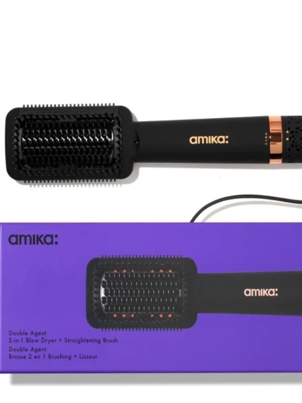 AMIKA DOUBLE AGENT DRYER/STRAIGHTENER *new in box*